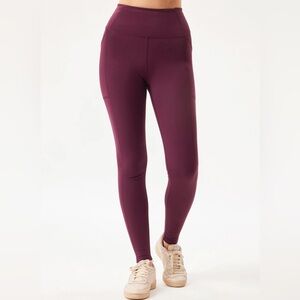 Girlfriend collective ultra-high rise Plum Compressive squat‎ proof Legging